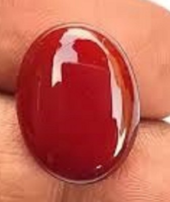 KUSHMIWAL GEMS 11.25 Ratti 10.00 Crt Red Sulemani Natural Red Yamini Hakik Gemstone Agate Hakik Agate Stone