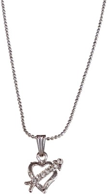 La Belleza Rhodium Alloy Pendant