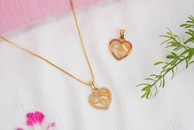 Vosgi Gold-plated Diamond Brass Pendant