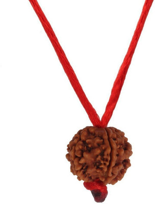 HAPPY CREATION 6 Mukhi Nepali Rudraksha Wood Pendant