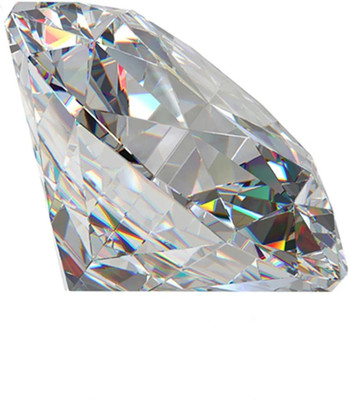 R.K GEMS White American Diamond (Zircon) 4.8 carat Diamond Stone