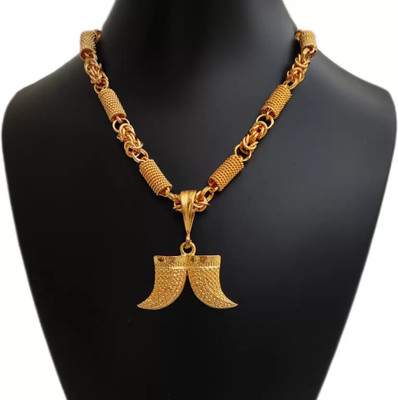 BHASHIMI 1 gram Pendant set With chain “20” Inches for man and boy New design new year Gold-plated Plated Copper Chain Set