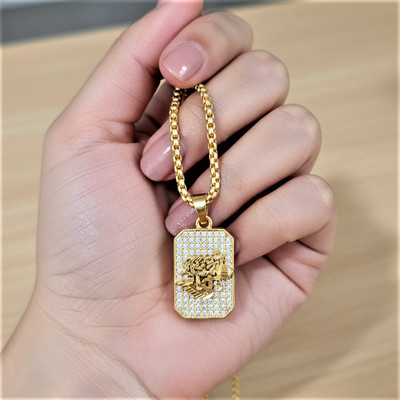 aklina 1-Gm locket set Gold-plated Alloy Locket Set