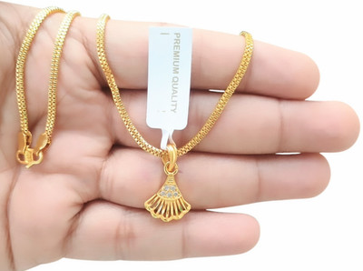SAPNAPALACE Gold-plated Brass Pendant Set