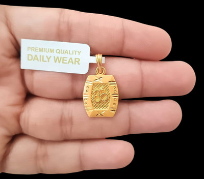 DIVS FASHION OM pendant with rectangle shape Gold-plated Brass Pendant