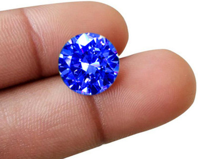 R.K GEMS 5-Carat Extra Fine Round Shape-Blue Diamond Diamond Stone