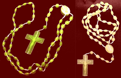 Dynamic Retail Global Jesus Cross Radium Locket Pendant Necklace Religious Jewellery Christmas MA614 Crystal Pendant Set