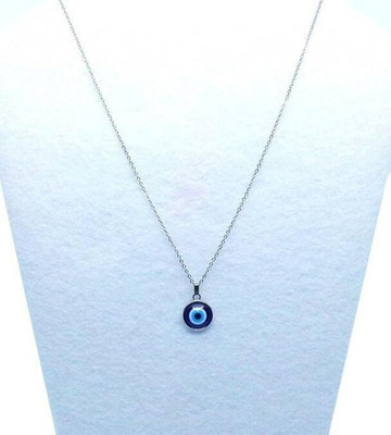 m a enterprises Rose Gold Evil Eye locket Brilliant Lustre Lovely Gift for Women & Girls Rhodium Metal Pendant