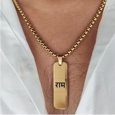 Astrootalk Party Wear Sterling Silver Stainless Steel Locket Gold-plated Alloy Pendant