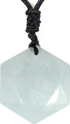 CRYSTU Natural Clear Quartz Reiki Healing Crystal Stone Locket/Pendant For Men & Women Quartz Crystal Locket