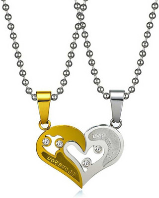 Animated F 314_JSE-rub-yllw pendent Silver Stone Pendant Set
