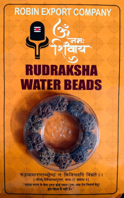 Robin Export Company Premium Quality Five Face Nepali Water Rudraksha 10 Beads Lab Tested Beads Wood