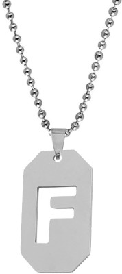 Shiv Jagdamba Initial F Letter Necklace Personalized Letter Charm Pendant Jewelry Gift Sterling Silver Stainless Steel Pendant