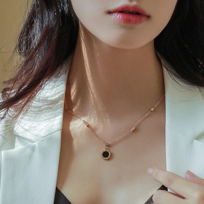 IGA COLLECTION Womens Latest Fashionable Classy Neck Chain/ Necklace for Women and Girls Gold-plated Stainless Steel Pendant Set
