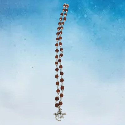 lisa vorce Silver Beads Brass, Wood Pendant Set