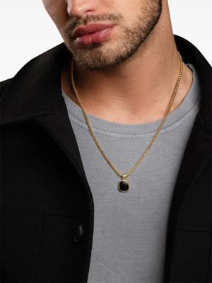 Fab Creations Square Pendant for Men and Women Stainless Steel__F11 Gold-plated Alloy Pendant Set