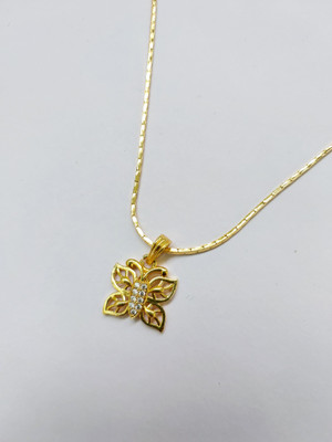 Tf covering jewels trending handmade chain with pendent Gold-plated Plated Brass Chain