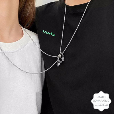 Animated F 97_JS sema-robot 98 Silver Stone Pendant Set