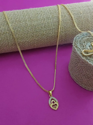 Yuktira Collection Gold-plated Brass Pendant Set