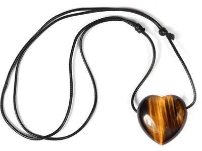 REIKI CRYSTAL PRODUCTS Tiger Eye Crystal Stone Heart Shape Pendant/Locket For Reiki Healing For Unisex Crystal Crystal Pendant
