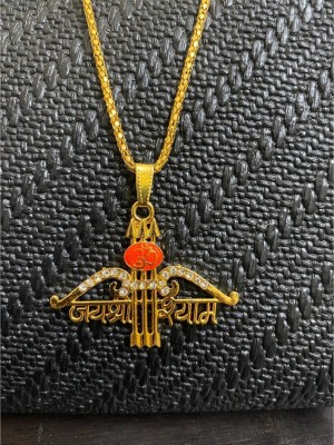 ricky collections GOLDEN KHATU JI NISHAN FOR BOYS AND GIRLS /MEN AND WOMEN Alloy Locket Set