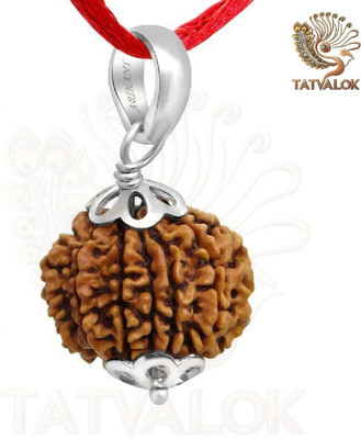 TATVALOK 11 Mukhi Cap Rudraksha Original Eleven Faced Bead for Courage,HanumanBlessings Wood Pendant