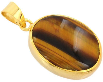 TODANI JEMS Punch Dhatu With Tiger Eyes Pendent Stone Pendant