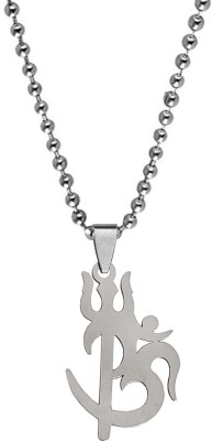 M Men Style Religious Lord Shiv Trishul Om Jewelry Pendant Necklace Chain Sterling Silver Stainless Steel Pendant