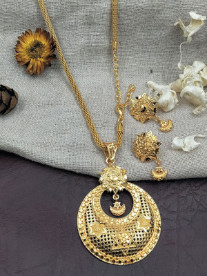 SB ENERTPRISE Gold-plated Beads Bronze Pendant Set
