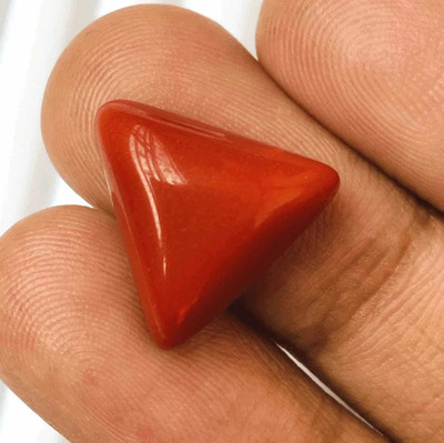 RS GEMS RS GEMS 9.25 Ratti 8.25 Carat Red Coral (MOONGA)Gemstone Coral Stone