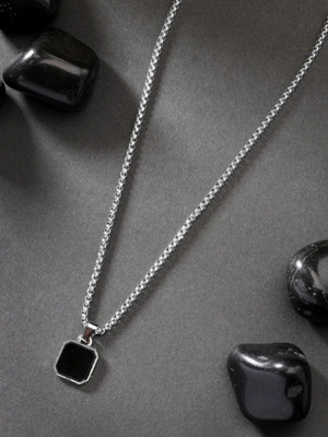 NVR Celebrity inspired Anti Tarnish Matte Finish Silver Stainless Steel Locket