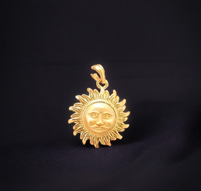 DIVS FASHION GOLD PLATED SURYA PENDANT Gold-plated Brass Pendant