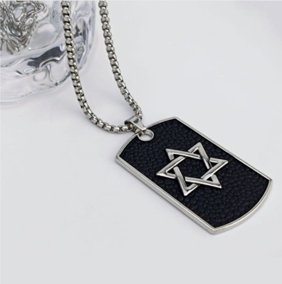 FASHOW Hexagram Star Pendant Necklace Silver Cubic Zirconia, Zircon,  Stainless Steel, Alloy Pendant