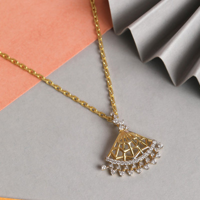 CLARA Gold-plated Cubic Zirconia Sterling Silver Pendant