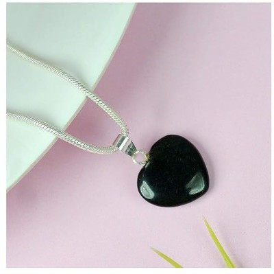 Rati Decor Black Tourmaline Stone Pendant Reiki Healing and Crystal Healing for Men & Women Tourmaline Stone Pendant