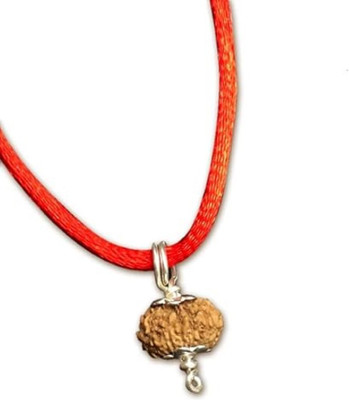 Beautum Indonesian 12 mukhi natural original rudraksha with capping Wood Pendant