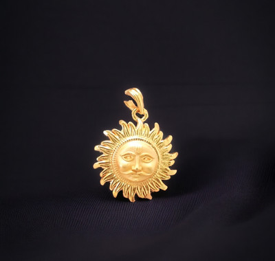 DIVS FASHION GOLD PLATED SURYA PENDANT Gold-plated Brass Pendant Set