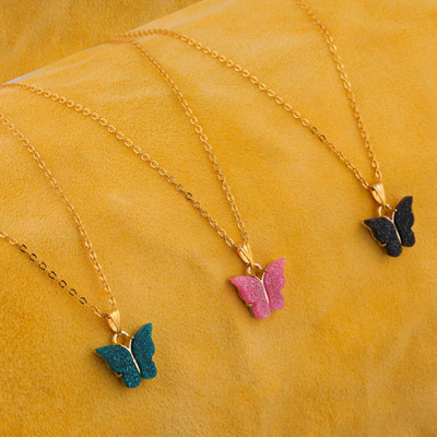 PRALAY ENTERPRISE Gold-plated Alloy Pendant Set
