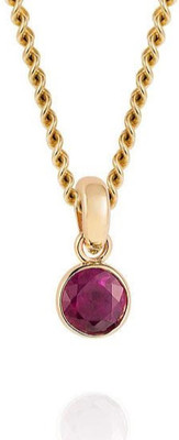 RATAN BAZAAR Gold-plated Ruby Pendant Gold-plated Ruby Bronze Pendant