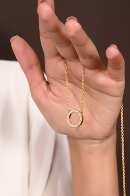 JETWAL Attractive Design Pendant with Chain Necklace Gold-plated Alloy