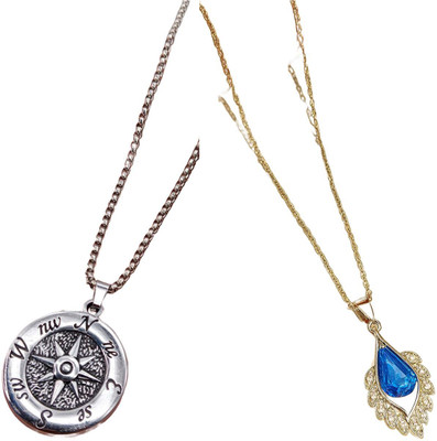 HEM RUPA Exquisite Locket and Chain Designs for Men, Boys, Women and Girls Gold-plated Metal, Metal Locket Set