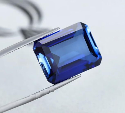 JEMSPRIME 11.25 Ratti 10.05 Ct Natural Blue Sapphire Stone Original Neelam/Nilam Sapphire Stone