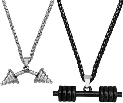 Shiv Jagdamba Titanium Stainless Steel Pendant Set