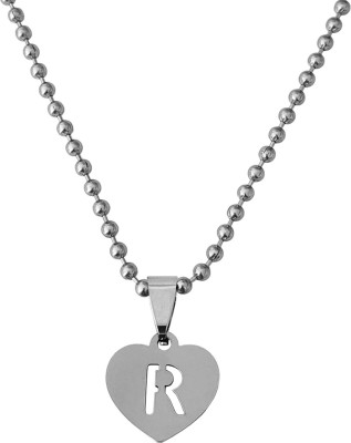 M Men Style English Alphabet Initial Charms Letter Initial R Alphabet Pendant Sterling Silver Stainless Steel Pendant