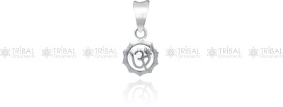 tribalornaments 925 Sterling silver Om mantra pendant Sterling Silver Sterling Silver Pendant