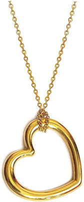 Ziup New Trending No-Tarnish No-Rusting Never Fading Heart Pendant Gold-plated Alloy Pendant Set