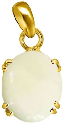 PTM Natural Opal 7.25 Ratti or 6.5 Ct Gemstone Panchdhatu (5 Metal) Men and Women Gold-plated Alloy Pendant