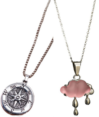 HEM RUPA Exquisite Locket and Chain Designs for Men, Boys, Women and Girls Gold-plated Metal, Metal Locket Set