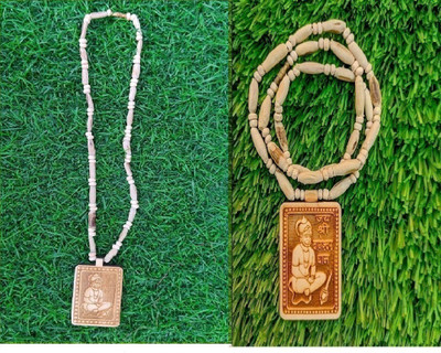 Green Spiritual Wood Pendant