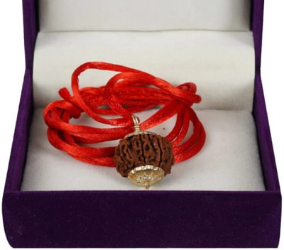 Beautum 7 Mukhi Rudraksha Original Natural Nepali A1 Beads Seven Face Rudraksha Wood Pendant